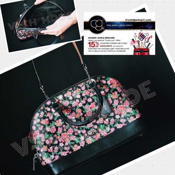 COACH Sierra Satchel In Posey Cluster Floral Print - Picture 4 of 7